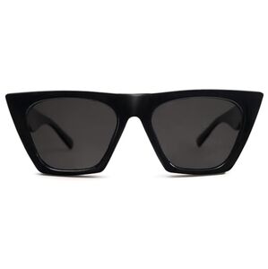 Oversized Square Cateye Polarized Sunglasses Big Frame SJ2115 Black